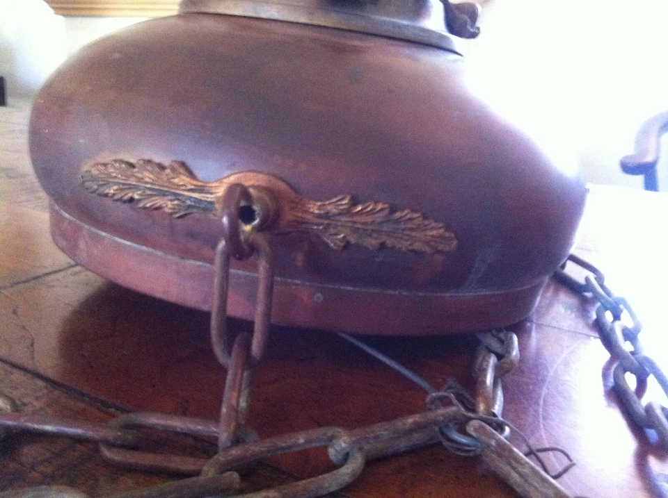 Lámpara Colgante Vintage Cobre y Bronce - Estilo Artes y Manualidades Foto 2 de 4