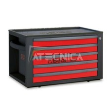 Cassettiera portatile Beta RSC23T R rossa 5 cassetti combinabile carrello RSC24