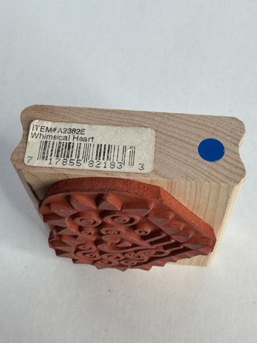 Rubber Stampede Rubber Stamp Whimsical Heart Valentines Day Card Making Love - Picture 5 of 7