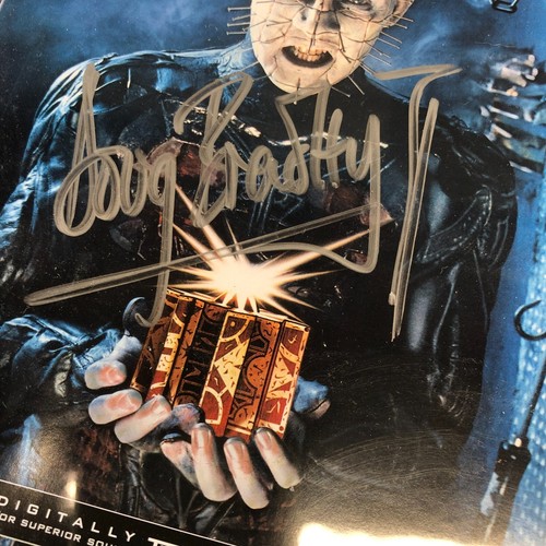Arte de portada autógrafo firmado por Doug Bradley DVD de película Hellraiser - Imagen 2 de 6