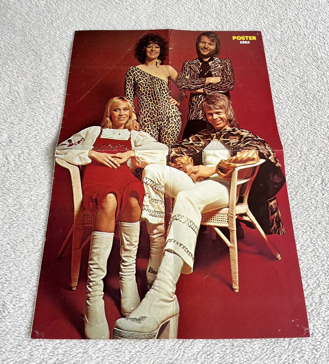 ABBA 1975 Agnetha Frida Björn Benny Swedish Poster Music Magazine