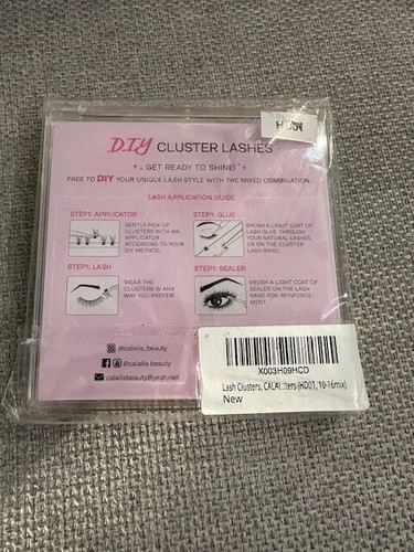 CALAILIS Lash Clusters DIY Lash Extensions 96 Pcs Lashes HD01 10 12 14 16 Mix - Picture 3 of 6