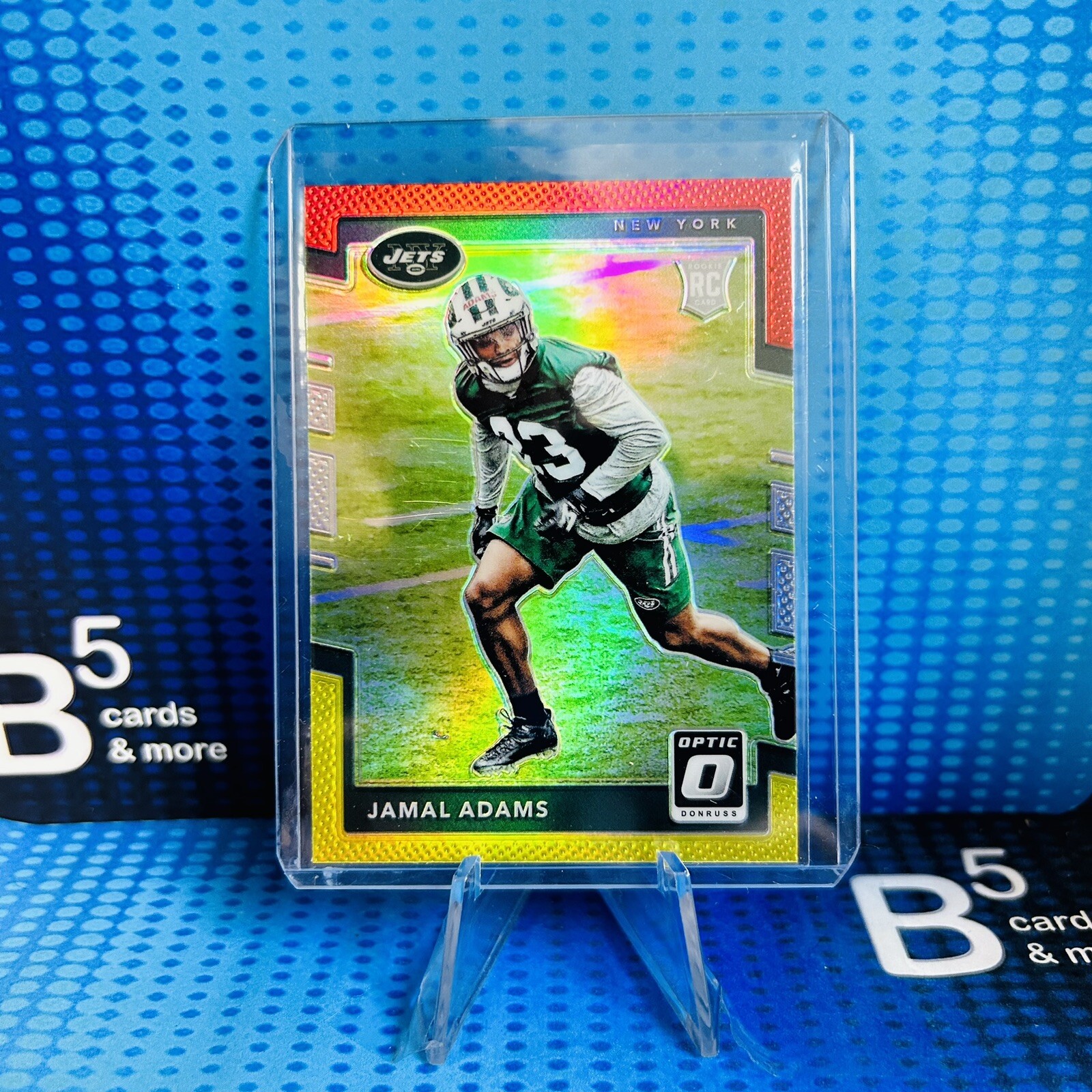 2017 Panini Donruss Optic Rookie RC Red And Yellow Prizm Jamal Adams #126 Jets