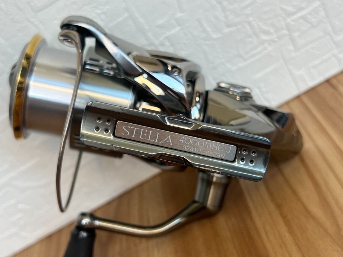 Shimano 18 Stella 4000MHG Spinning Fishing Reel 5.8 Gear Used From