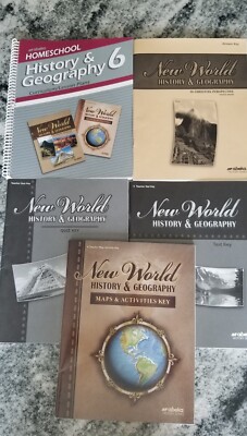 Abeka 6th New World History & Geography Teacher Set (lot of 5) | eBay