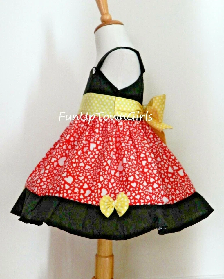 CUSTOME BOUTIQUE  VALENTINES JUMPER TODDLER GIRLS DRESS - Image 2 of 3