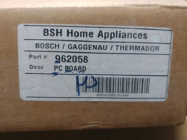 BOSCH 962058 THERMADOR STOVE PC BOARD Genuine OEM - NEW