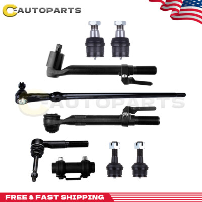 MOOG Ball Joint Tie Rod Drag Link Kit 9 PCS Fits Ford F-250 F-350 - Foto 6