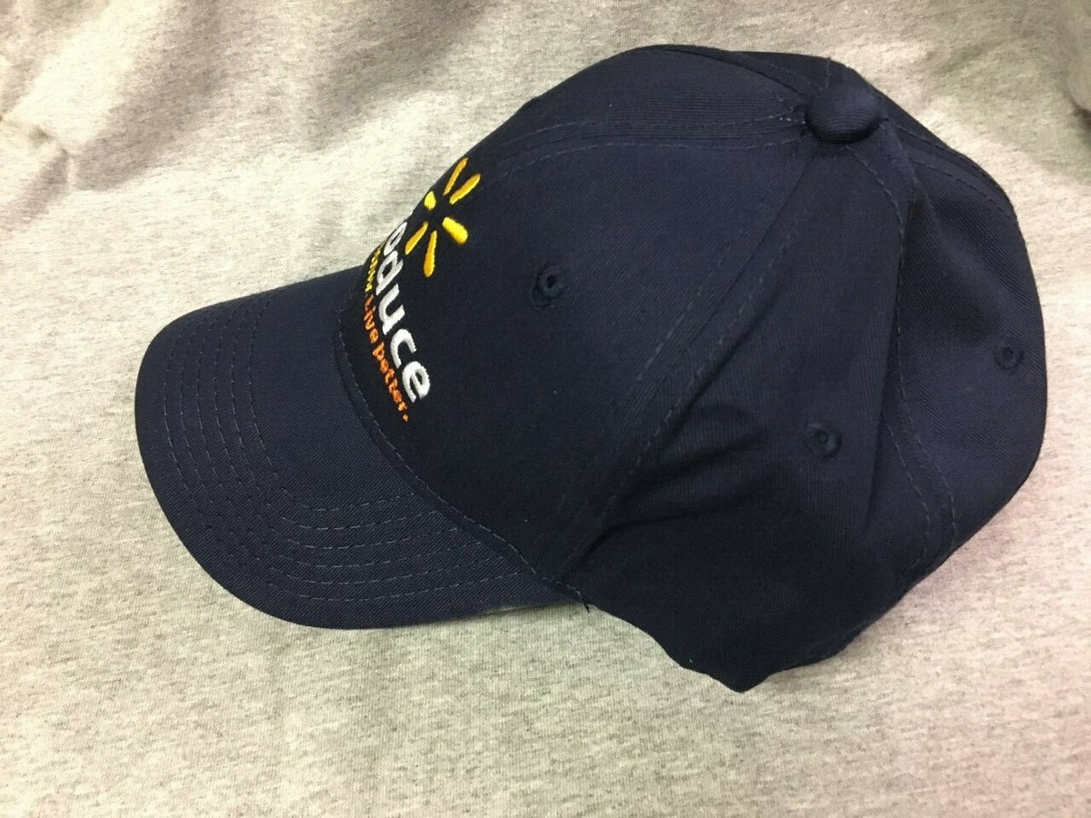 Walmart Associate Navy Blue Produce Embroidered Cap Cotton Adjustable BRAND  NEW