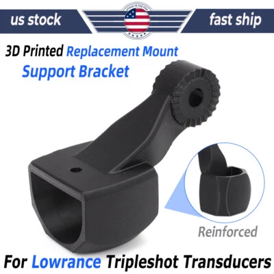 For Lowrance Tripleshot Transducer Replacement Mount Bracket 3.5 in Reinforced