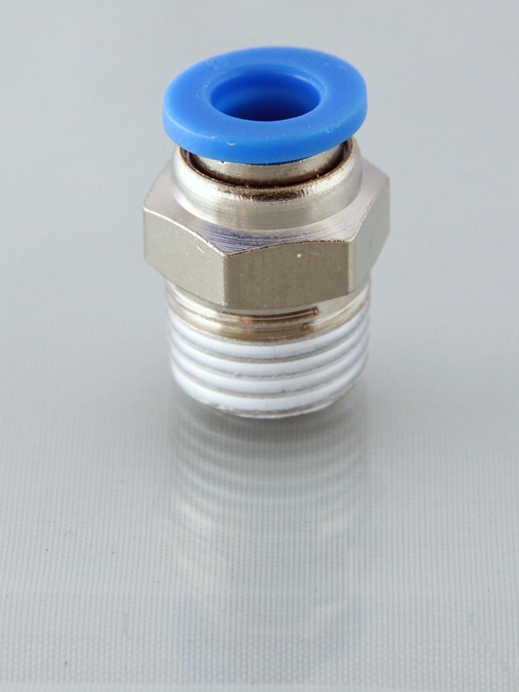 1/4"" NPT Male x 3/8 dia Straight Push in Fitting, American push fit 1/4 nptf-PT