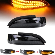 Sequential LED Amber Side Mirror Signal Lights For TOYOTA Camry 2011-2015