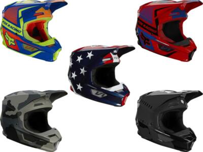 Fox Racing V1 Oktiv Trev Ultra Helmets MVRS Motocross Off-Road MX/ATV/UTV  Adult - Main Image