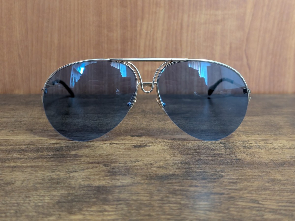 VINTAGE CORSA PORSCHE DESIGN SEMI RIM PILOT SUNGLASSES MADE IN AUSTRIA