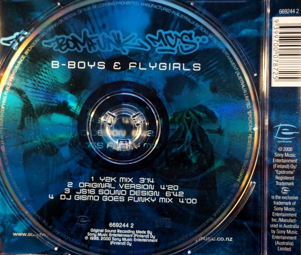 Bomfunk Mcs - B-Boys & Flygirls - CD, en muy buena condición Foto 2 de 2