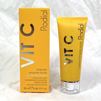RODIAL VIT C PAPAYA ENZYME SCRUB Brighten & Renew 70 ml / 2.36 oz NIB