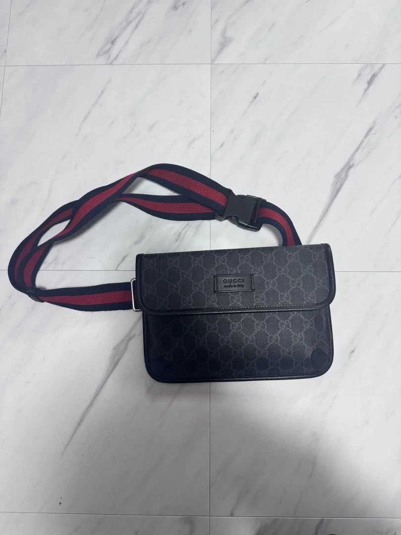 Sac ceinture Gucci GG motif Sherry Line Web sac taille sac bandoulière 0412b