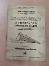 IHC MC Cormick Deering Instructions Rotating Outside Divider Manual M1