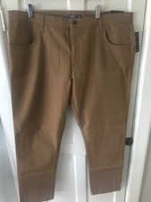 van heusen coco brown slim fit chino pants in size 40/30