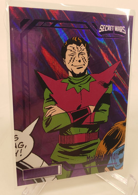 2024 Marvel Allegiance Secret Wars #63 Molecule Man Purple Box parallel #50/99