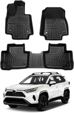 Floor Mats for 2019-2024 2025 Toyota RAV4 Accessories All Weather Floor Liner 3D