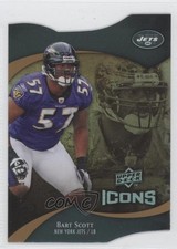 2009 Upper Deck Icons Die-Cut 68/75 Bart Scott #55 1s8