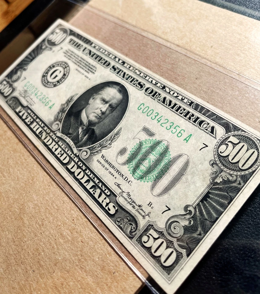 Fr. 2202-G 1934A $500 Federal Reserve Note CHICAGO "HIGH DENOMS" - VF Comment - Image 4 of 4