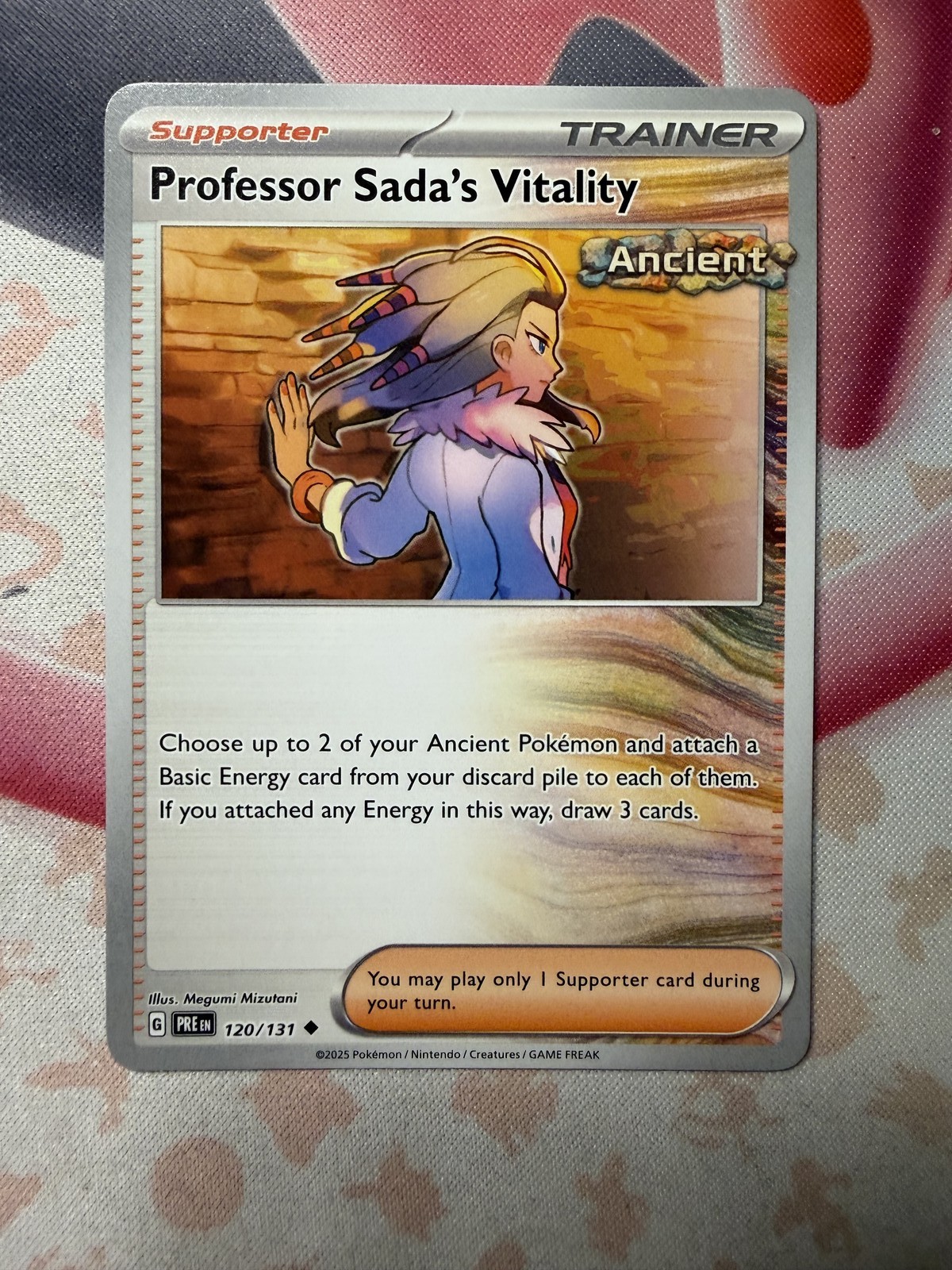 Professor Sada's Vitality Uncommon SV: Prismatic Evolutions 120/131 NM English P