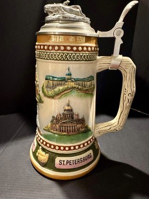 St. Petersburg Souvenir beer stein
