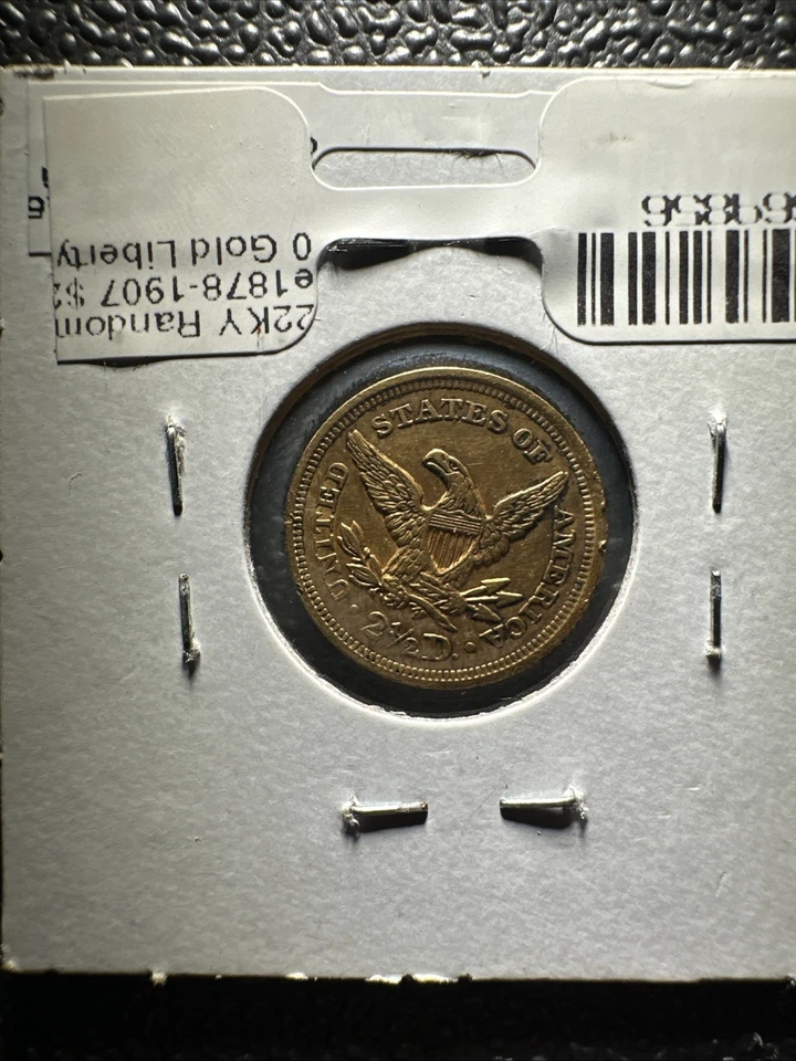 1852 $2.5 Dollar Gold Liberty Head Coin [Liberty Quarter Eagle] - Image 2 of 2