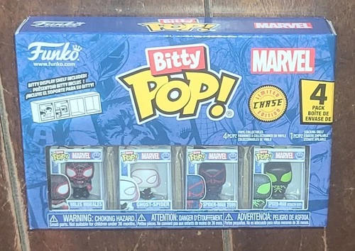 Funko Bitty POP! MARVEL 4pk Vinyl Figures w/SPIDER-MAN Stealth *Limited Edition*