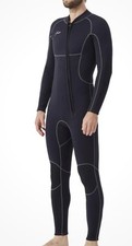 Hevto Men  s Wetsuits 3/2mm Neoprene Wet Suit Front Zip NWT BLACK Size XL