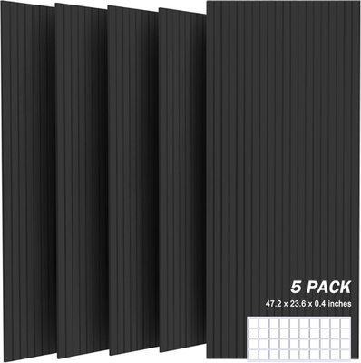 #ad 48x24 Acoustic Wall Panels 5 Pack Soundproof Foam for Studio Office $115.48