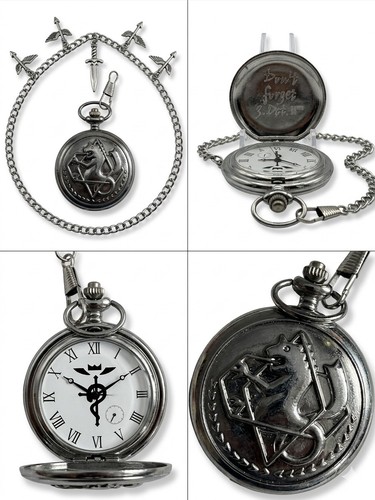 Fullmetal Alchemist Edward Elric State Alchemist Pocket Watch – Cosplay Prop
