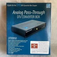 Digital Stream DTX9950 Analog Pass Through DTV Converter Box NEW Open Box
