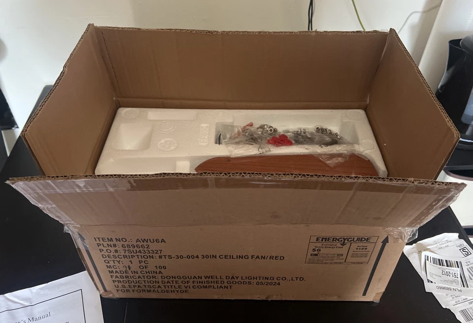 30" Ceiling Fan with Light Seventh Avenue - Image 2 of 2