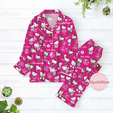 Cartoon Pajamas Set, Cartoon Pajamas Family, Cartoon Matching Pajama