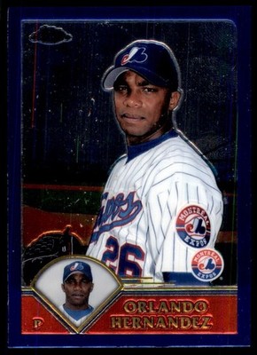 2003 Topps Chrome Orlando Hernandez Montreal Expos #T37