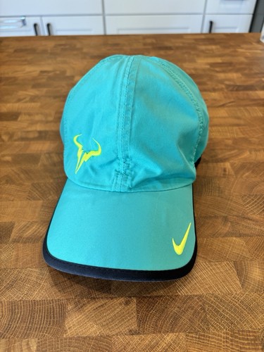 Nike Featherlight Rafa Nadal Hat Cap Strap Back Volt Bull Tennis
