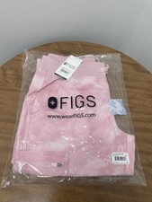 Figs Womens Scrubs Marbled Rose Pink XS-Petite Skinny Yola with Yoga WB