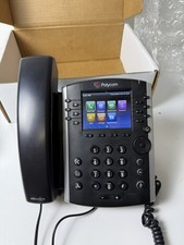Polycom VVX 400 Business VoIP Phone Tested Working w/ Handset Cord
