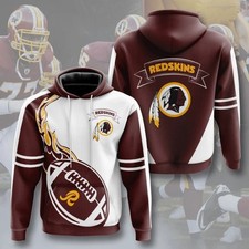 Personalized Washington Football Team Redskinss Hoodie Lightweight Adult S-5XL