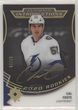 2020-21 Ultimate Collection Introductions Onyx Black 7/15 Cal Foote Auto 07yb