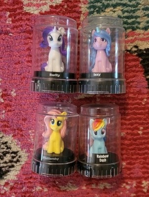 Lot of 4 MLP My Little Pony Podz Good2Grow stackable horese Rainbow Rarity Izzy