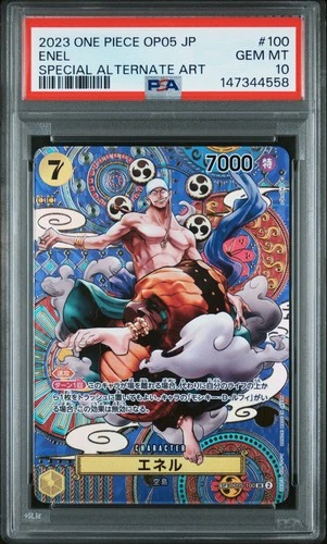 2023 ONE PIECE JAPANESE OP05-AWAKENING OF THE NEW ERA #100 ENEL PSA 10