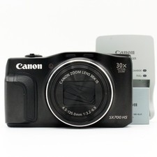 CANON Power Shot SX700 HS Black 16.1 MP 30x Wi-Fi Digital Camera  Top Mint 