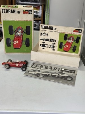 vintage MONOGRAM 1:32 slot car FERRARI GP Type 158 F1 with METAL CHASSIS & BOX