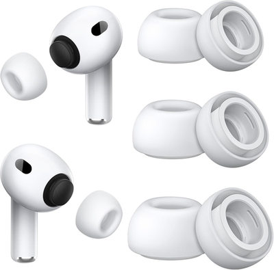 Foam-Infused Ear Tips Replacement Compatible with AirPods Pro 3
