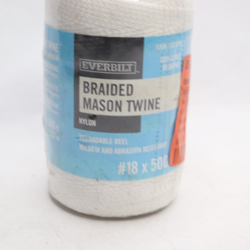 Everbilt Braided Mason Twine Reel Nylon White 500 Ft. - 第 2/4 張圖片