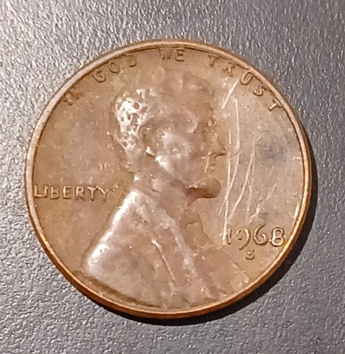 1968-S Lincoln Memorial Cent — photo from the most recent tracked eBay sale